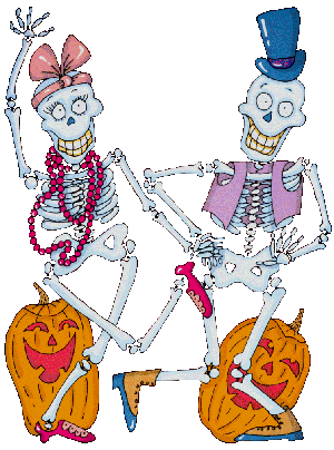 GIFs en Esqueletos De Halloween