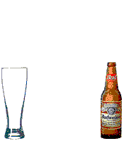 GIF animado (347) Botella de cerveza budweiser