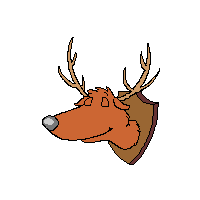 GIF animado (8997) Cabeza de ciervo