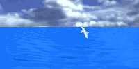 GIF animado (5788) Delfin en el mar