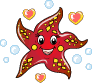GIF animado (5854) Estrella mar roja