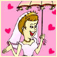 GIF animado (2813) Mujer traje novia