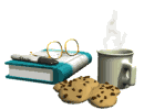 GIF animado (288) Taza de cafe con galletas