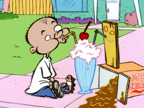 GIF animado (16849) Jonny y tabla tomando un helado