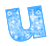GIF animado (27534) Letra u azul
