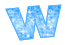 GIF animado (27536) Letra w azul