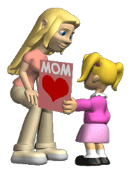 GIF animado (22396) Nina felicitando madre