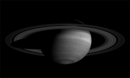GIF animado (21316) Saturno blanco negro