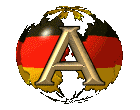 GIF animado (42371) Letra a bandera alemana
