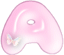 GIF animado (44638) Letra a burbuja rosa