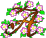 GIF animado (36887) Letra a florecillas