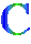 GIF animado (34706) Letra c azul verde