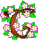 GIF animado (36889) Letra c florecillas