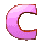 GIF animado (44498) Letra c rosa