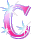 GIF animado (44939) Letra c rosa diamantes