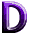 GIF animado (35524) Letra d violeta