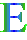 GIF animado (34708) Letra e azul verde