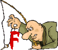 GIF animado (35695) Letra f pesca