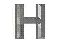 GIF animado (35334) Letra h metalizada
