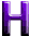 GIF animado (35528) Letra h violeta