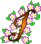 GIF animado (36895) Letra i florecillas