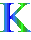GIF animado (34714) Letra k azul verde