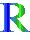GIF animado (34721) Letra r azul verde