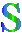 GIF animado (34722) Letra s azul verde
