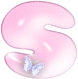GIF animado (44656) Letra s burbuja rosa