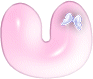GIF animado (44658) Letra u burbuja rosa