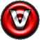 GIF animado (32536) Letra v boton rojo
