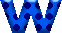 GIF animado (34700) Letra w azul morada