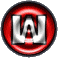GIF animado (32537) Letra w boton rojo