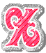 GIF animado (45048) Letra x rosa