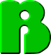 GIF animado (47930) Letra b verde gusano