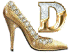 GIF animado (47753) Letra d zapato dorado