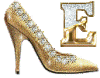 GIF animado (47754) Letra e zapato dorado