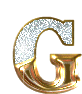 GIF animado (47332) Letra g oro diamantitos