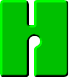GIF animado (47936) Letra h verde gusano