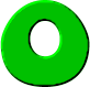 GIF animado (47943) Letra o verde gusano