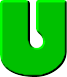 GIF animado (47949) Letra u verde gusano