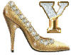 GIF animado (47773) Letra y zapato dorado