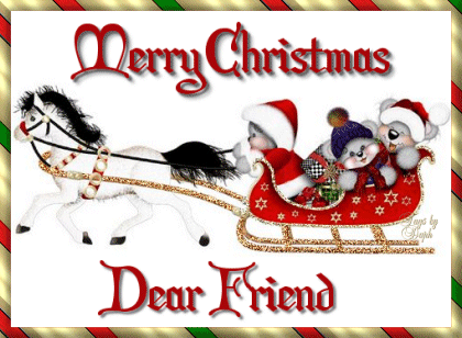 GIF animado (59913) Merry christmas dear friend