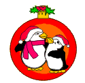 GIF animado (57842) Pinguinos navidad