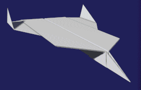 GIF animado (64008) Avion papel cazador