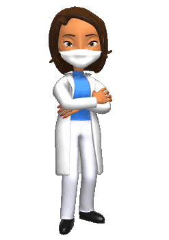 GIF animado (72190) Enfermera con mascarilla