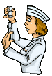 GIF animado (72203) Enfermera preparando jeringuilla