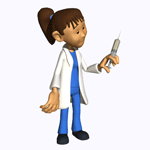 GIF animado (72211) Enfermera y una inyeccion