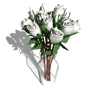 GIF animado (72969) Florero rosas blancas