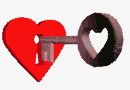 GIF animado (63708) Llave cerradura corazon